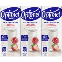 Een afbeelding van Optimel Langlekker drinkyoghurt aardbei framboos