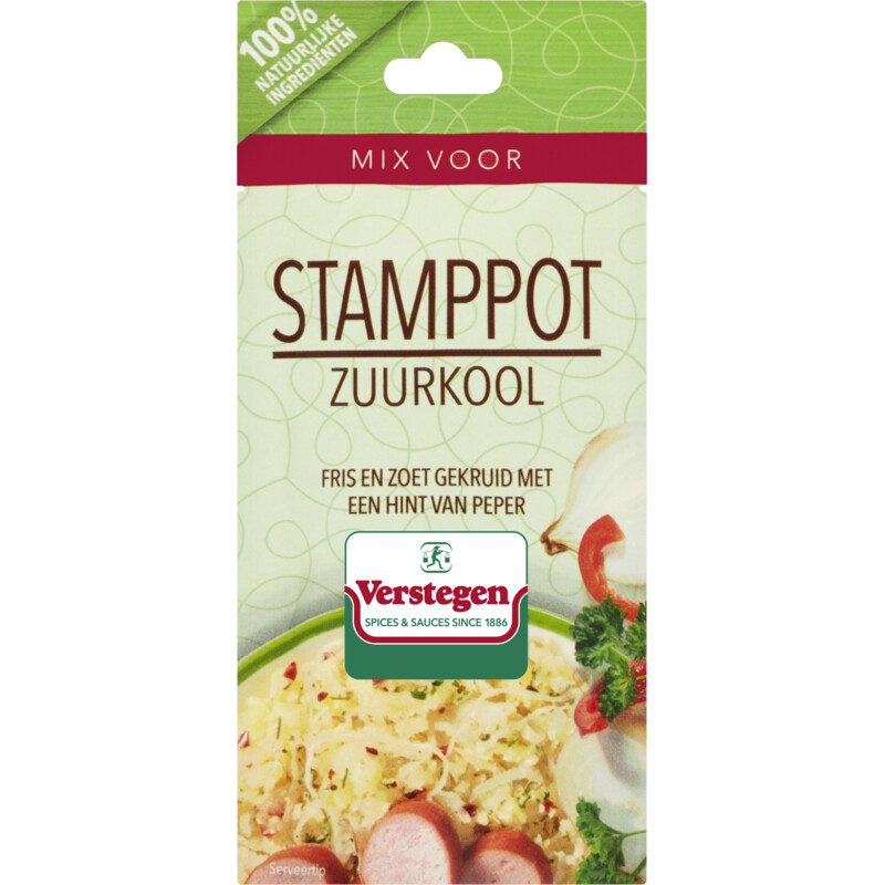 Een afbeelding van Verstegen Kruidenmix voor stamppot zuurkool
