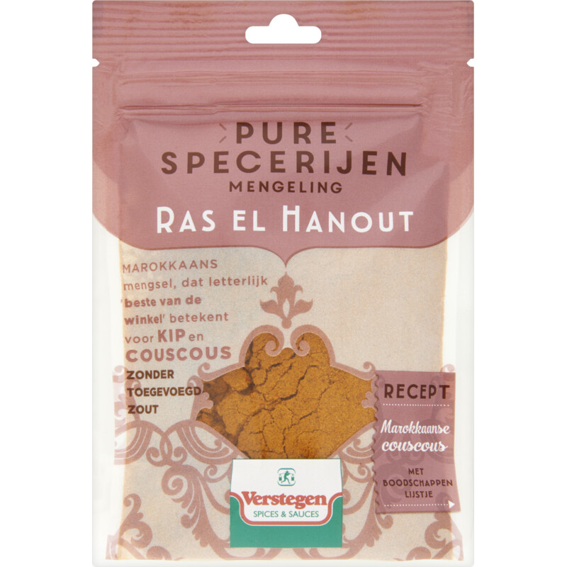Een afbeelding van Verstegen Pure specerijen mengeling ras el hanout