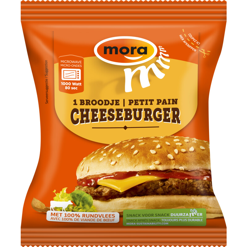 wenselijk Previs site schroot Mora Broodje cheeseburger bestellen | Albert Heijn