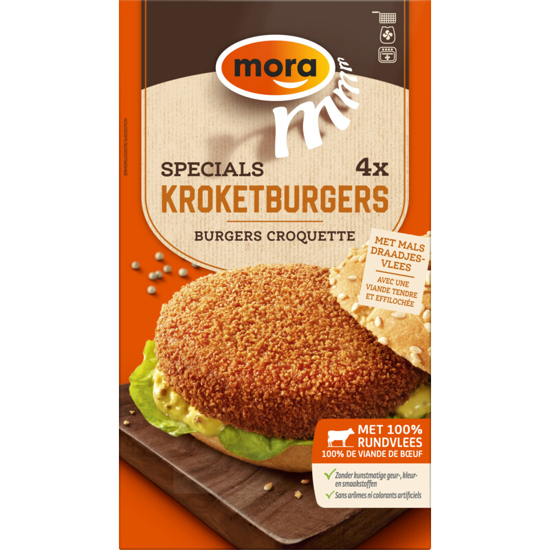 Een afbeelding van Mora Specials kroketburgers