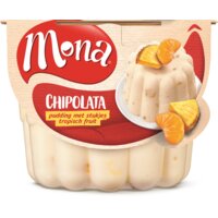 Een afbeelding van Mona Chipolatapudding met tropisch fruit
