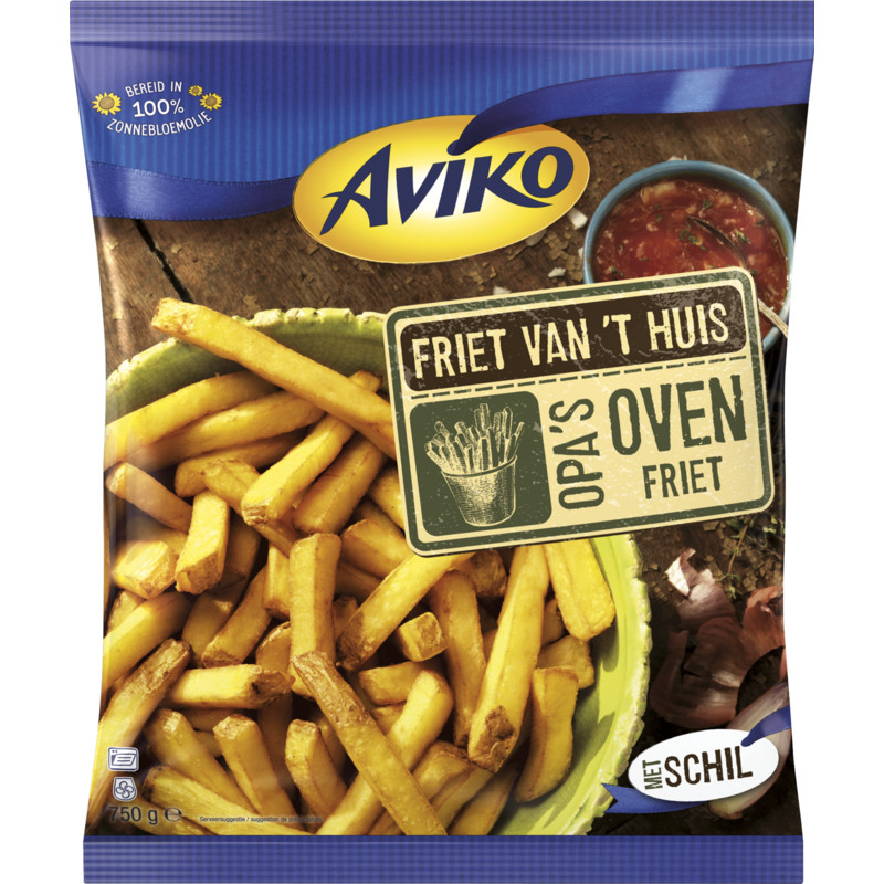 Een afbeelding van Aviko Friet van 't huis opa's oven friet