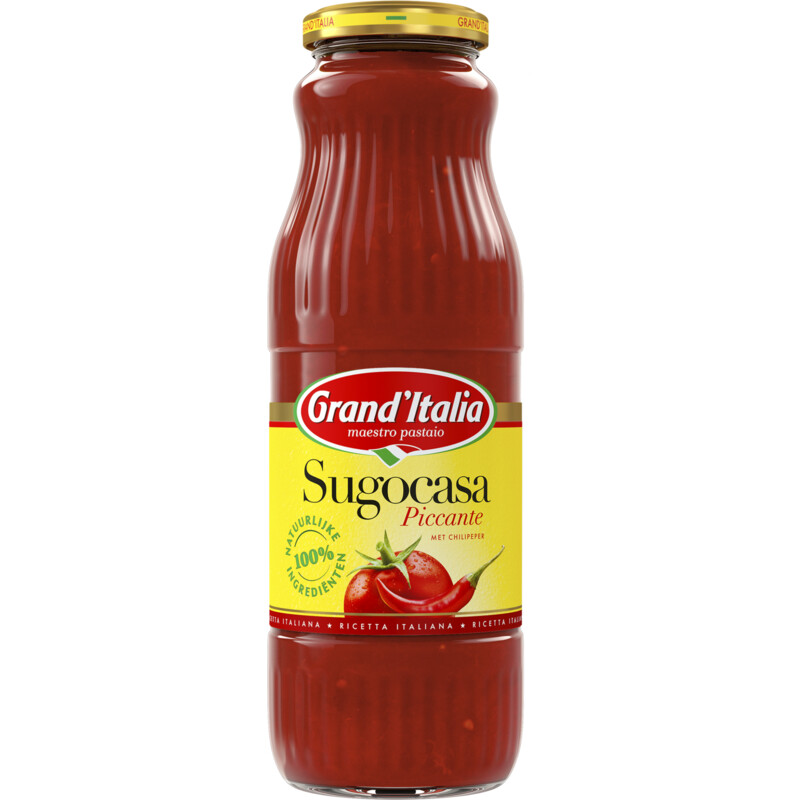 Een afbeelding van Grand' Italia Sugocasa piccante pastasaus