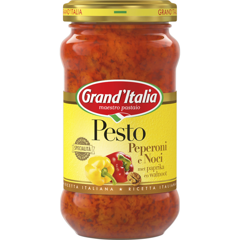 Een afbeelding van Grand' Italia Pasta pesto peperoni e noci