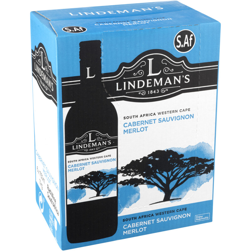 Een afbeelding van Lindeman's South Africa cabernet merlot doos