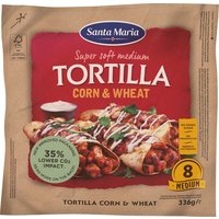 Een afbeelding van Santa Maria Tortilla wraps corn & wheat 8x medium