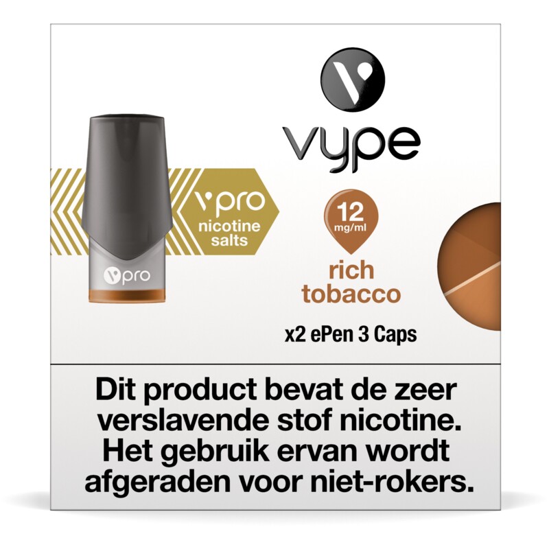 Een afbeelding van Vype E-pen 3: capsules tobacco 12mg