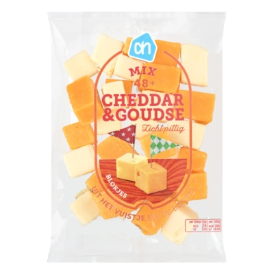 pdp-image-AH Kaasblokjes Mix Gouda - Cheddar 200g