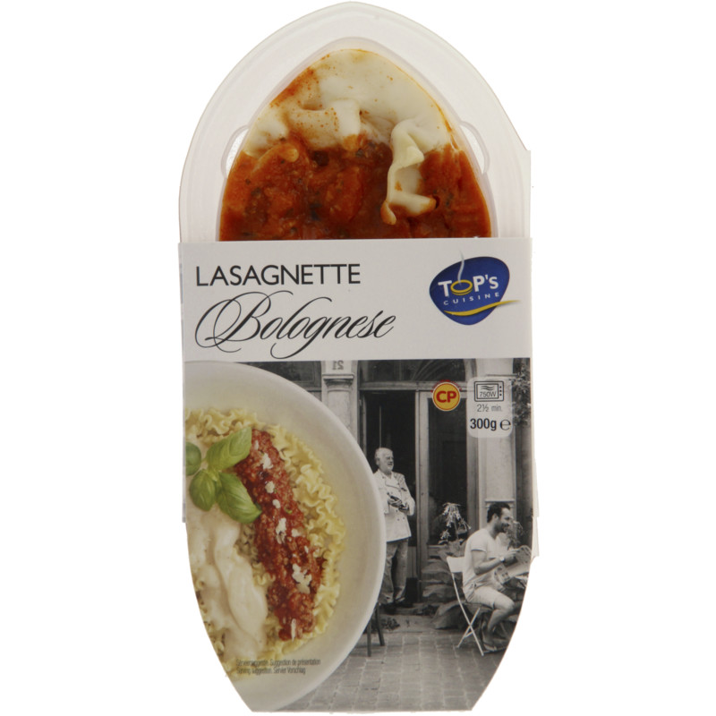 Een afbeelding van Top's cuisine Lasagnette bolognese