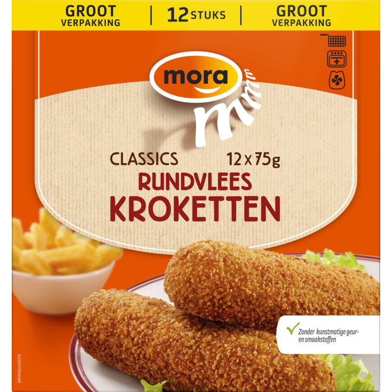 Een afbeelding van Mora Rundvleeskroketten grootverpakking