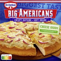 Een afbeelding van Dr. Oetker Big Americans pizza cheese onion