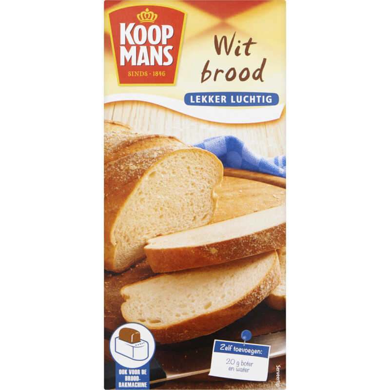 Een afbeelding van Koopmans mix voor brood wit