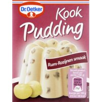 Kookpudding rum-rozijnensmaak