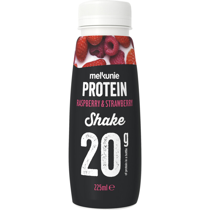 Melkunie Protein eiwit shake framboos aardbei reserveren Albert Heijn
