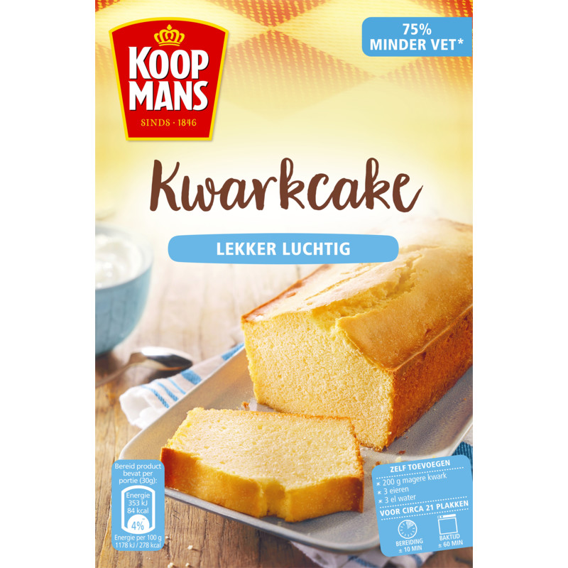 Een afbeelding van Koopmans Mix voor kwarkcake