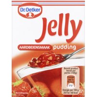 Jelly pudding aardbeiensmaak