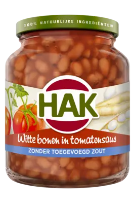 pdp-image-Hak Witte bonen in tomatensaus 0%zout 360 gr