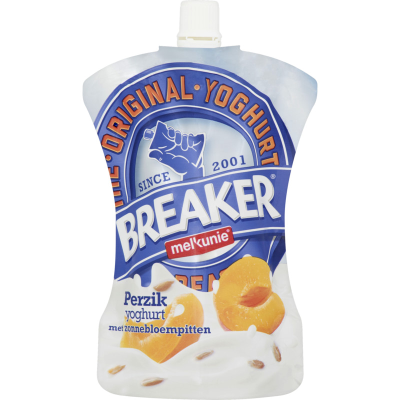 Een afbeelding van Melkunie Breaker yoghurt perzik
