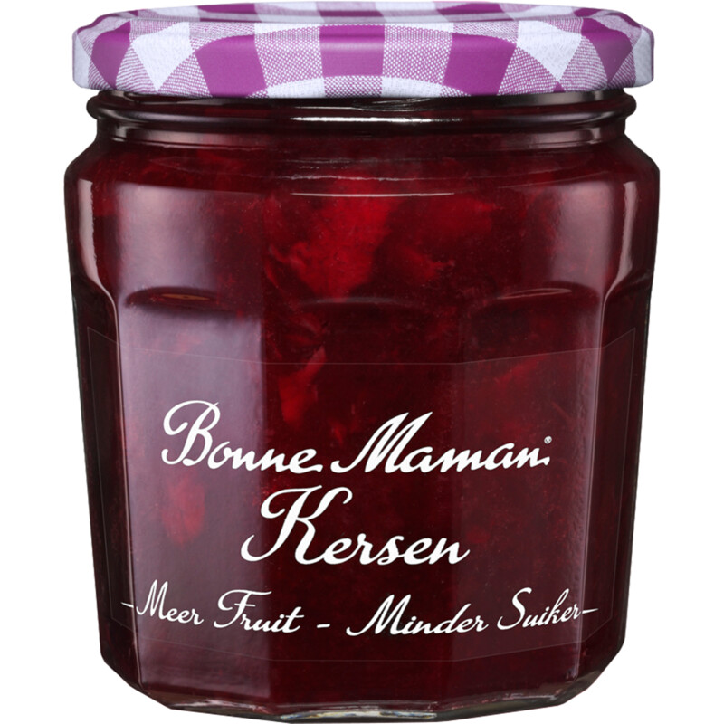 Een afbeelding van Bonne Maman Kersen meer fruit minder suiker