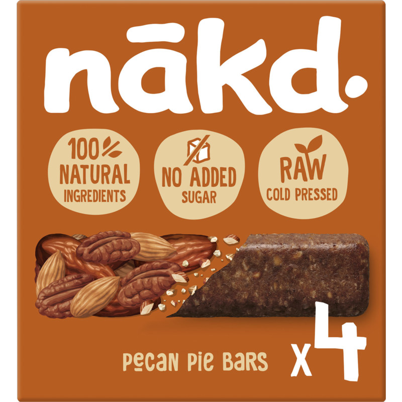 Een afbeelding van Nakd. Pecan pie bars