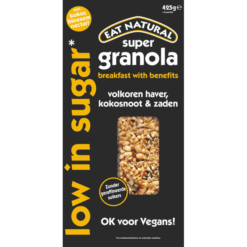 Eat Natural Super granola low in sugar reserveren Albert Heijn