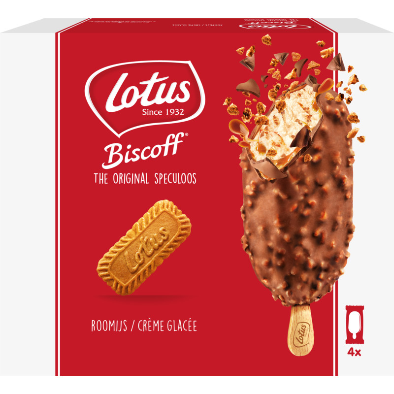 Een afbeelding van Lotus Biscoff speculoos melkchocolade ijsstick