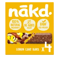 Nakd. Lemon cake bars