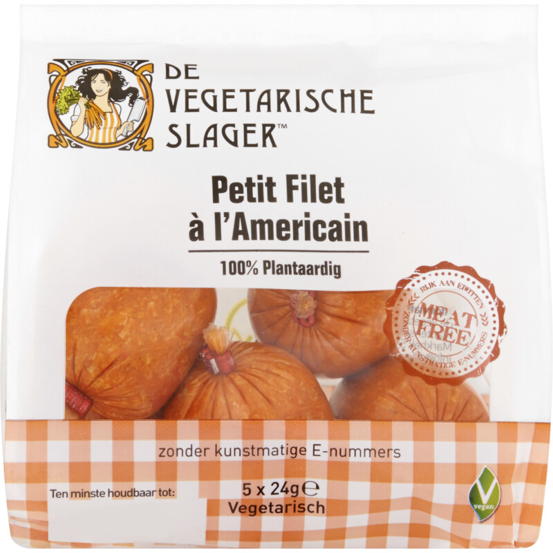 Een afbeelding van Vegetarische Slager Vegan petit filet americain