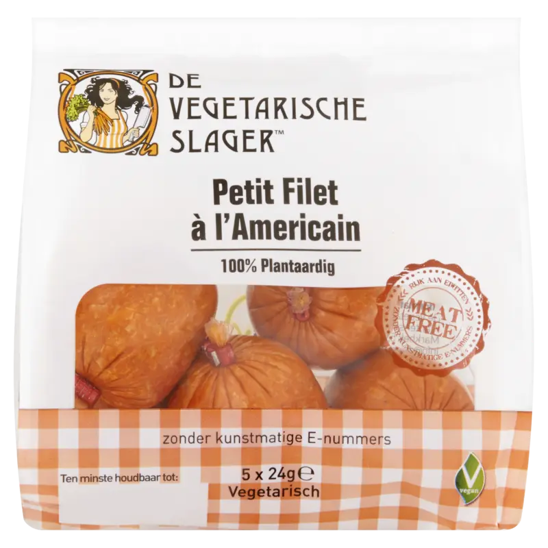 Vegetarische Slager Vegan petit filet americain