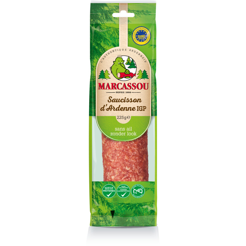 Een afbeelding van Marcassou Saucisson d'Ardenne zonder look bel