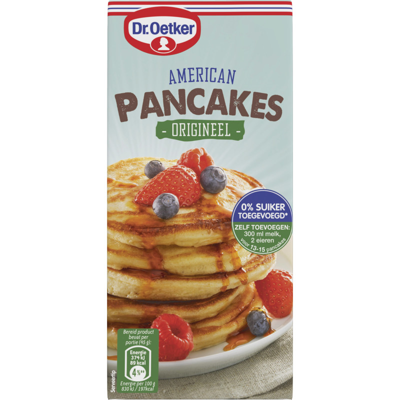 Een afbeelding van Dr. Oetker American pancakes origineel