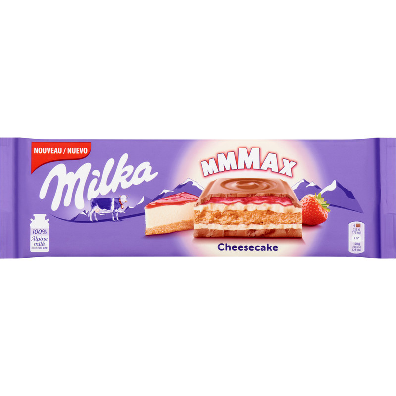 Een afbeelding van Milka Mmmax reep melk cheesecake