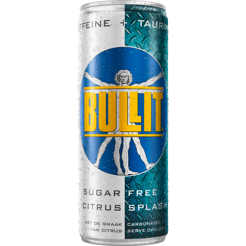 Een afbeelding van Bullit Energy drink suikervrij citrus