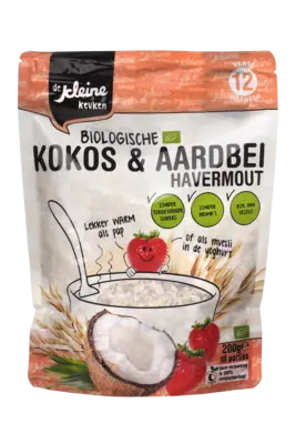pdp-image-De Kleine Keuken Kokos en Aardbei Havermout 12+ bio