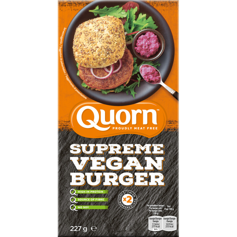 Een afbeelding van Quorn Supreme Vegan Burger