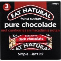 Een afbeelding van Eat Natural Fruit & nut bars pure chocolade 