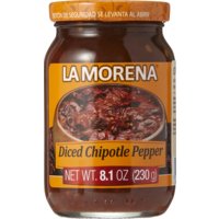Een afbeelding van La Morena Diced chipotle pepper