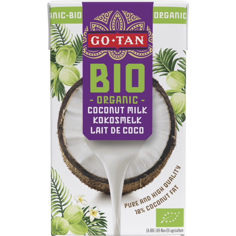 Een afbeelding van Go-Tan Bio kokosmelk