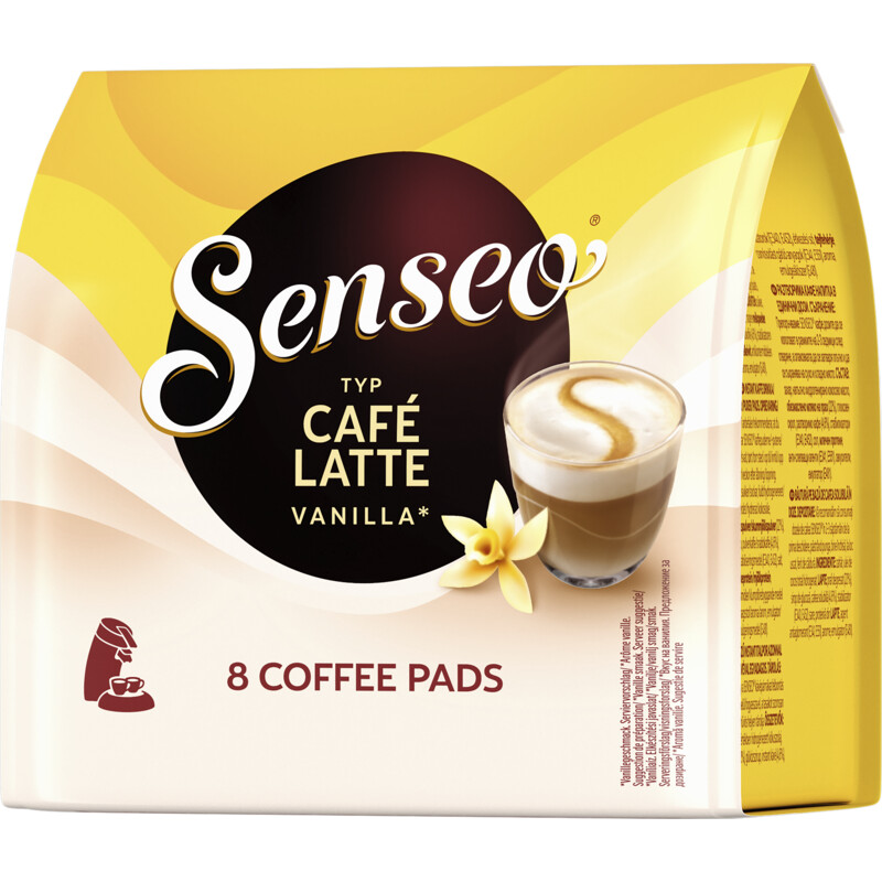 Een afbeelding van Senseo Café latte vanille coffee pads