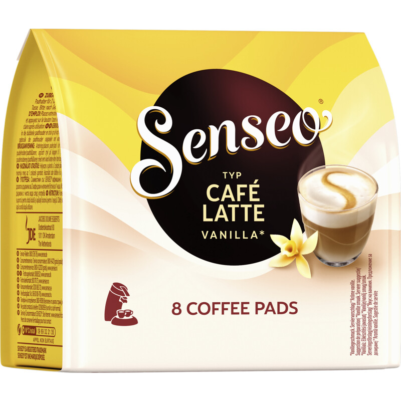 Een afbeelding van Senseo Café latte vanille coffee pads