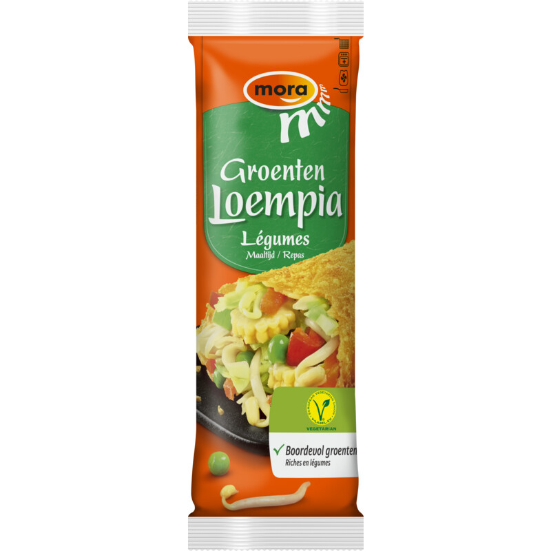 Een afbeelding van Mora Loempia met groenten