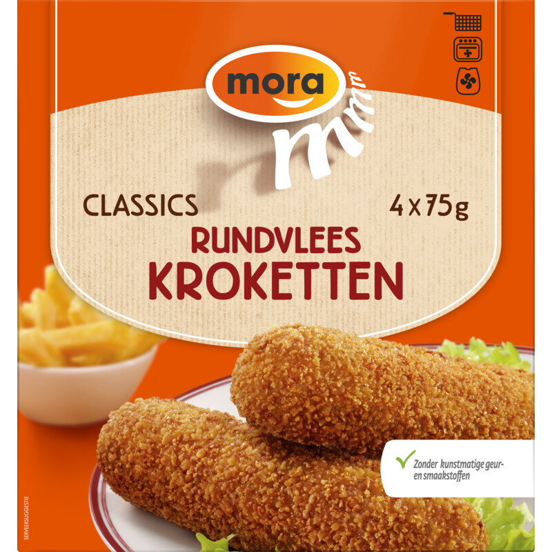 Een afbeelding van Mora Classics rundvlees kroketten