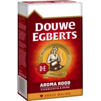 Een afbeelding van Douwe Egberts Aroma rood grove maling filterkoffie
