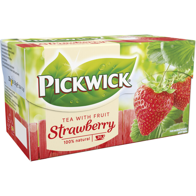 Een afbeelding van Pickwick Tea with fruit strawberry