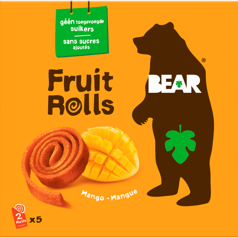 Een afbeelding van Bear Fruit rolls mango