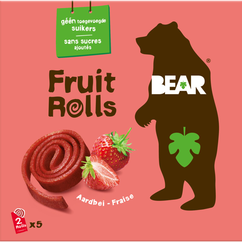 Een afbeelding van Bear Fruit rolls aardbei