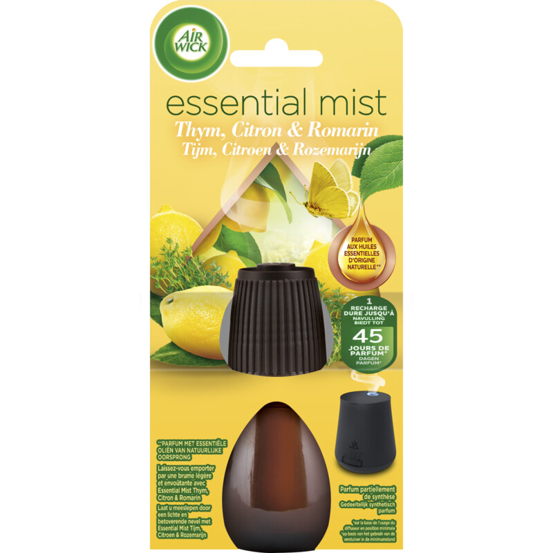 Een afbeelding van Air Wick Essential mist tijm & citroen navulling