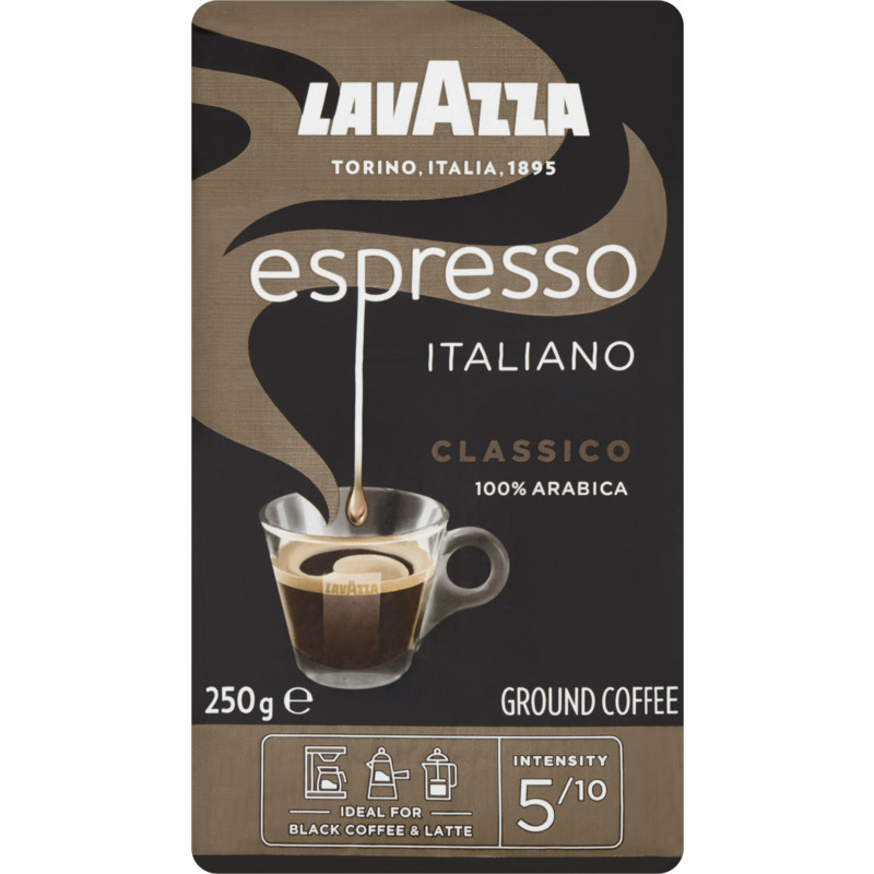 Een afbeelding van Lavazza Espresso Italiano classico ground coffee