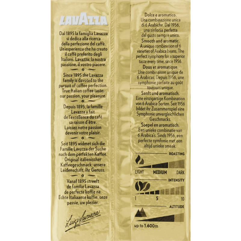 Een afbeelding van Lavazza Qualità oro ground coffee